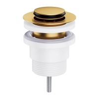 донний клапан Omnires click-clack brushed gold (A47GLB)