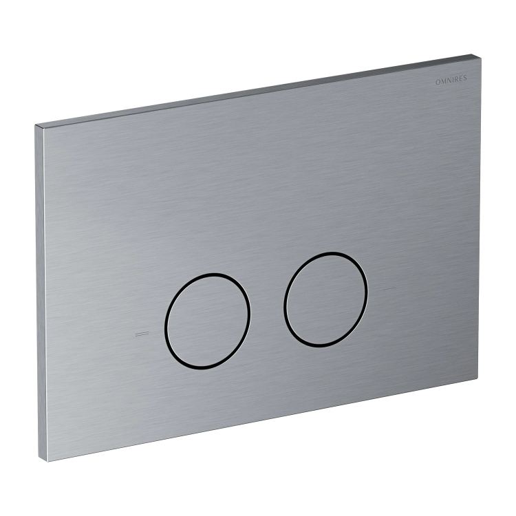 смывная клавиша Omnires STEEL R-45 brushed nickel (ST45PS1NI)