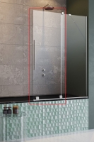 штора для ванны Radaway Furo PND II 53,8x150 правая, прозрачное стекло, хром (10109538-01-01R)