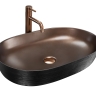 умывальник Rea Cleo 60,5x41 black/copper brush (REA-U6383)