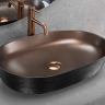 умывальник Rea Cleo 60,5x41 black/copper brush (REA-U6383)