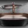 умывальник Rea Cleo 60,5x41 black/copper brush (REA-U6383)