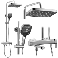 душова система для ванни та душу Rea Arlo nikiel brush (REA-P7340)