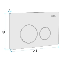 инсталляция Rea для унитаза + кнопка I brush copper (REA-E9564)