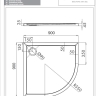 поддон Omnires Merton 90x90 (MERTON90/OBP)