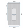 пьедестал Rea Ingrid 40x40 white (REA-U0271)