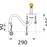 бра TooLight cristal (OSW-04602)