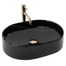 умивальник Rea Nadia 50x38 black stone (REA-U9240)