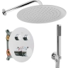 душевая система Rea Lungo Diamond + box скрытого монтажа, с термостатом, chrome (REA-P6967)