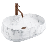 умывальник Rea Zoe Dune 59x38 матовый, имитация камня (REA-U3538)