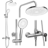душевая система Rea Ontario brushed nickel (REA-P5506)