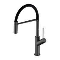 змішувач для кухні Omnires Vita brushed graphite/matt black (VI6350BLGR)