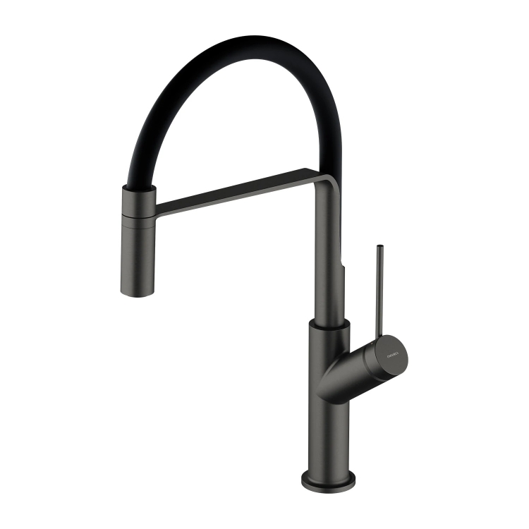 змішувач для кухні Omnires Vita brushed graphite/matt black (VI6350BLGR)