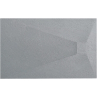 піддон Rea Magnum 80x100 прямокутний, сірий (REA-K4107)