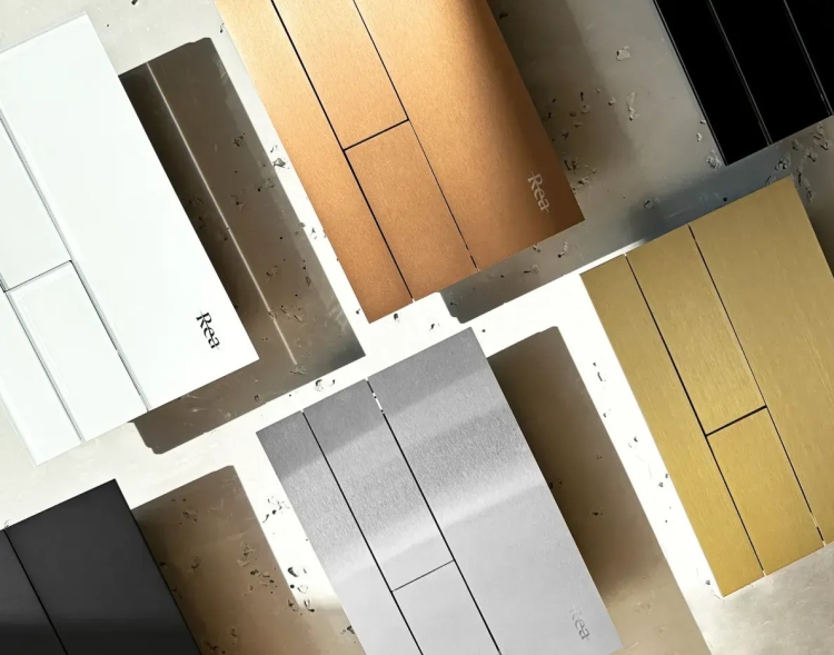 смывная клавиша Rea T steel brush copper (REA-E0053)