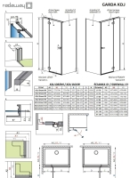 душевая дверь Radaway Garda KDJ 120х195 правая, безопасное стекло, черный (10700120-54-01R)