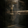 душова система для душу з термостатом Rea Lungo brushed gold (REA-P6730)