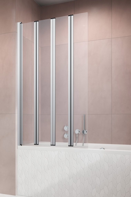 штора для ванны Radaway Eos PNW4 86x152 прозрачное стекло, хром (1205401-101)
