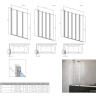 штора для ванны Radaway Eos PNW4 86x152 прозрачное стекло, хром (1205401-101)