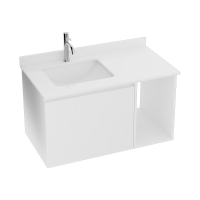 тумбочка с умывальником Lavita Kent 90 white (5900378333616)