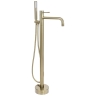 змішувач для ванни Rea Lungo Diamond підлоговий brushed gold (REA-B2246)