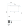 смеситель для умывальника Rea Hunter brushed nickel (REA-B6681)
