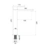 смеситель для умывальника Rea Hunter brushed nickel (REA-B6681)