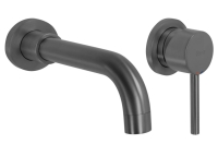 смеситель для умывальника скрытого монтажа Rea Lungo tytan long + box (REA-B6390) 