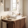 змішувач для умивальника Rea Grace brushed nickel (REA-B8931)