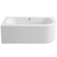ванна акриловая Rea Orion Stripe 169,5x75 left угловая, пристенная, white (REA-W0073)
