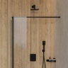змішувач для ванни та душу прихованого монтажу Omnires Parma black mat (PM7436BL)