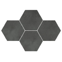 мозаика Stargres Town 28,3x40,8 antracite heksagon