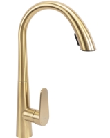 смеситель для кухни Rea Ross с выдвижным изливом, gold brushed (REA-B5312)