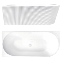 ванна акрилова Rea Wenus 170х80 + сифон + донний клапан, ліворуч, white (REA-W0129)