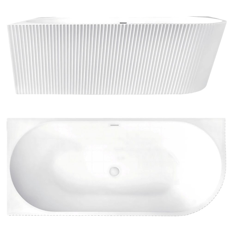 ванна акрилова Rea Wenus 170х80 + сифон + донний клапан, ліворуч, white (REA-W0129)