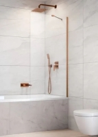 штора для ванни Radaway Idea PNJ II 80х150 прозоре скло, brushed copper (10001080-93-01)