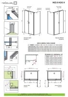 боковая стенка Radaway NES 8 II S2 80х200 стекло прозрачное, хром (10080080-01-01)