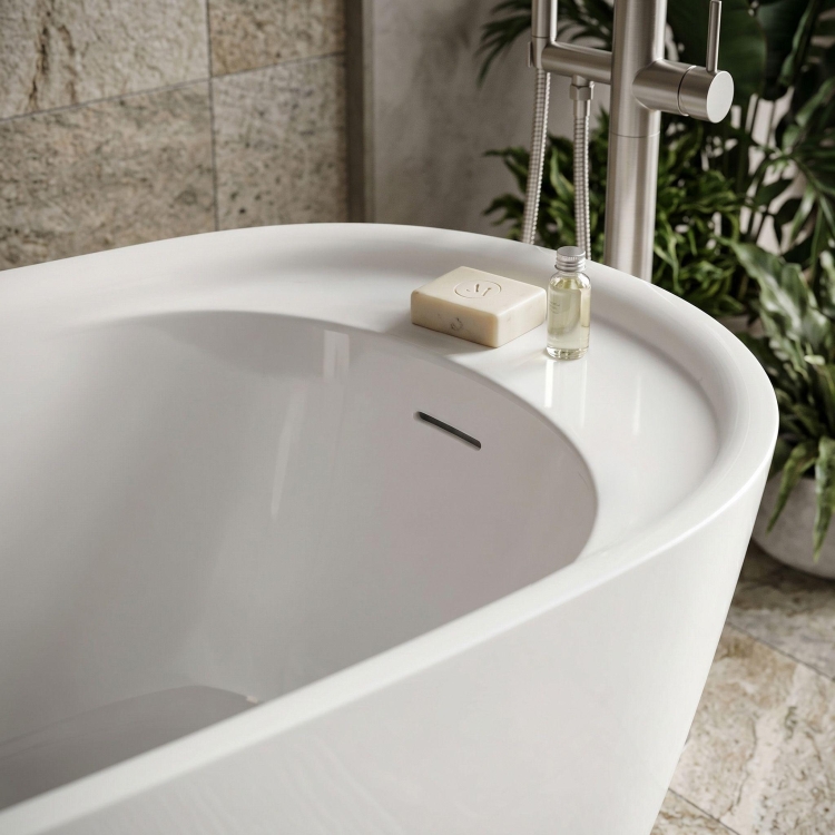 ванна акриловая Rea Orte 181x79 отдельностоящая, white (REA-W1861)