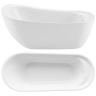 ванна акриловая Rea Orte 181x79 отдельностоящая, white (REA-W1861)