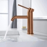 смеситель для умывальника Rea Lungo copper brush (REA-B1112)