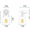 бра TooLight white (OSW-06916)
