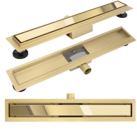 трап лінійний Rea Neox 800 мм gold (REA-G2563)