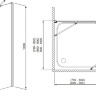 душевая кабина Radaway Almatea KDJ 90x100, левая, стекло прозрачное (32151-01-01NL)