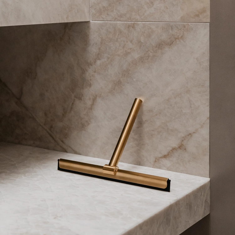 скребок для душевой кабины Omnires Uni brushed gold (UN10910GLB)