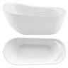 ванна акриловая Rea Orte 171x78 отдельностоящая, white (REA-W1860)