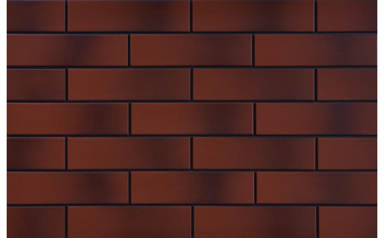 фасадна плитка Cerrad Burgund 24,5x6,5 гладка з відтінком