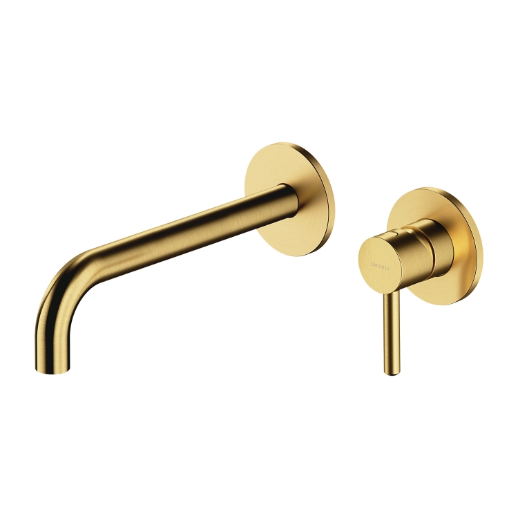 смеситель для умывальника скрытого монтажа Omnires Y brushed brass(Y1215HLBSB)