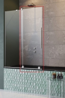 штора для ванны Radaway Furo PND II 58,8x150 левая, прозрачное стекло, хром (10109588-01-01L)