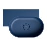 умывальник Omnires Ovo M+ 55,5x38,5 угловой, левый, matt midnight blue (OVO555UWLMB)