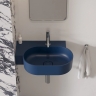 умывальник Omnires Ovo M+ 55,5x38,5 угловой, левый, matt midnight blue (OVO555UWLMB)